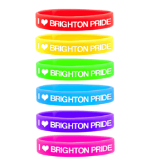 BRIGHTON PRIDE - RAINBOW BAND SET X6
